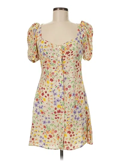 Pre-owned Zara Casual Dress In Yellow