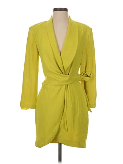 Pre-owned Zara Casual Dress In Yellow