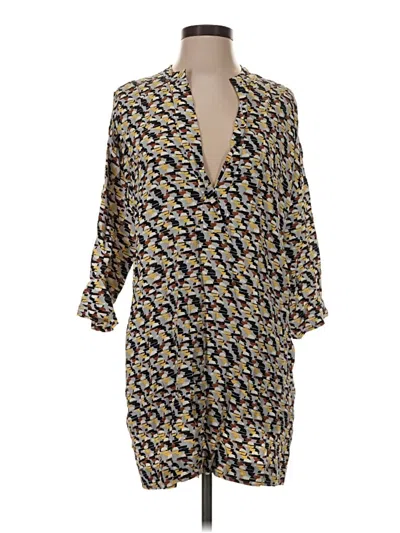 Pre-owned Zara Casual Dress In Yellow