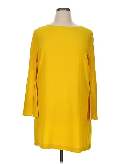 Pre-owned Zara Casual Dress In Yellow