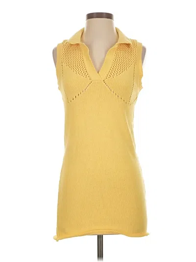 Pre-owned Zara Casual Dress In Yellow