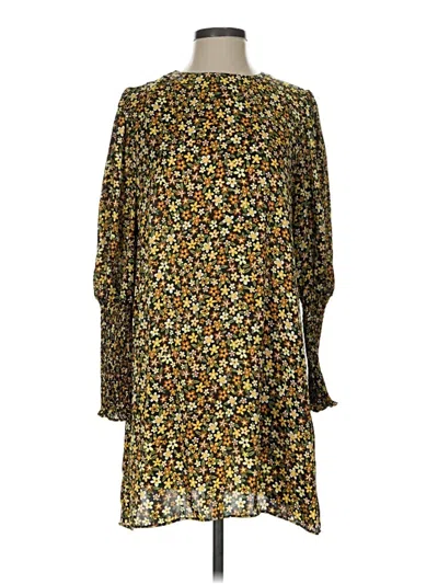 Pre-owned Zara Casual Dress In Yellow