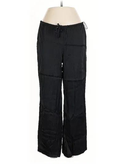 Pre-owned Zara Casual Pants In Black