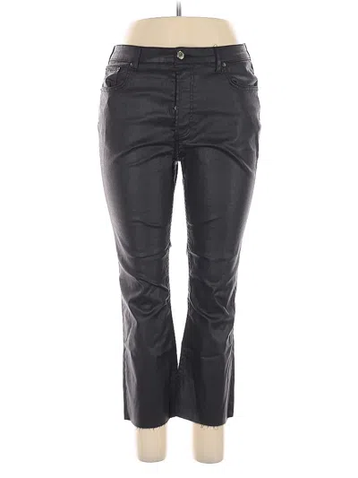 Pre-owned Zara Casual Pants In Black