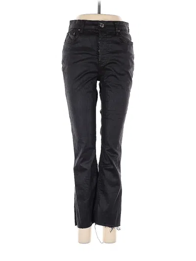 Pre-owned Zara Casual Pants In Black
