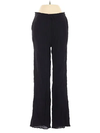 Pre-owned Zara Casual Pants In Black