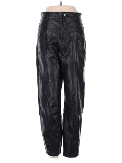 Pre-owned Zara Casual Pants In Black