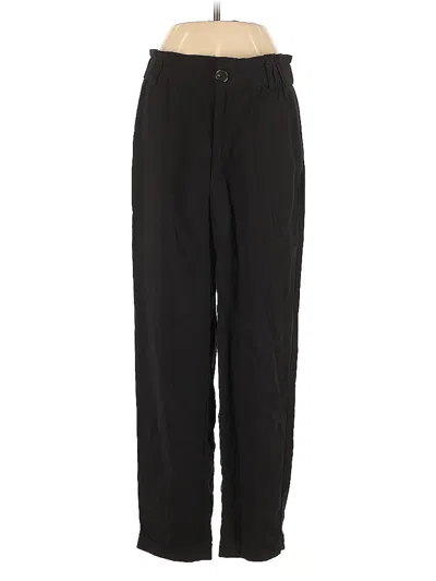 Pre-owned Zara Casual Pants In Black