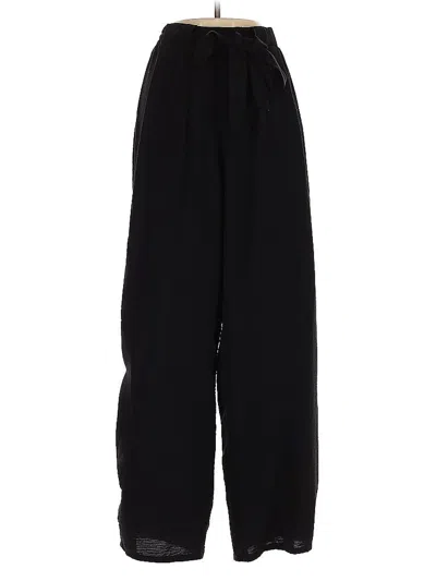 Pre-owned Zara Casual Pants In Black