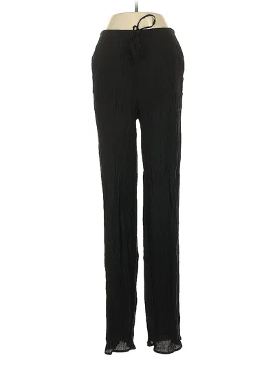 Pre-owned Zara Casual Pants In Black