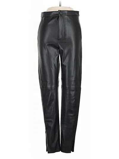 Pre-owned Zara Casual Pants In Black