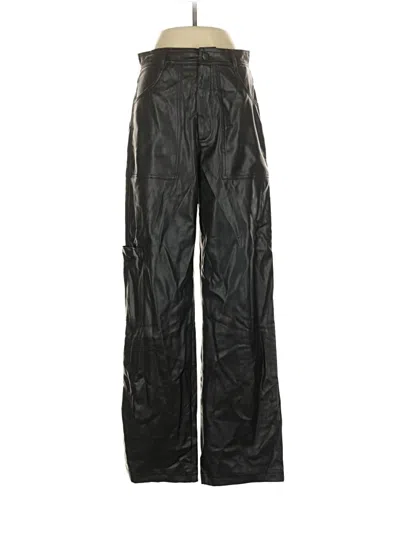 Pre-owned Zara Casual Pants In Black