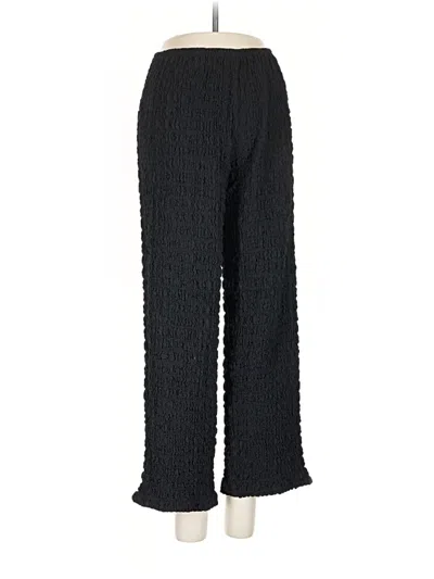 Pre-owned Zara Casual Pants In Black