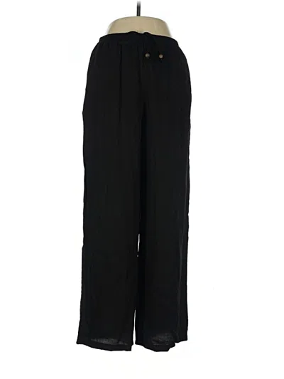 Pre-owned Zara Casual Pants In Black