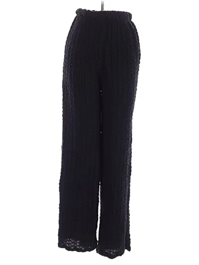 Pre-owned Zara Casual Pants In Black