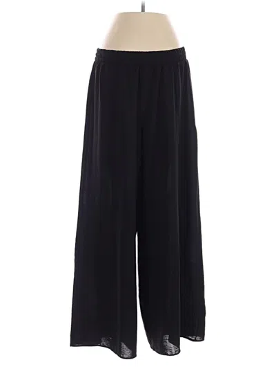 Pre-owned Zara Casual Pants In Black