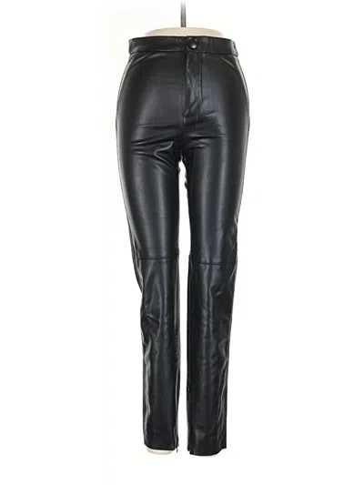 Pre-owned Zara Casual Pants In Black