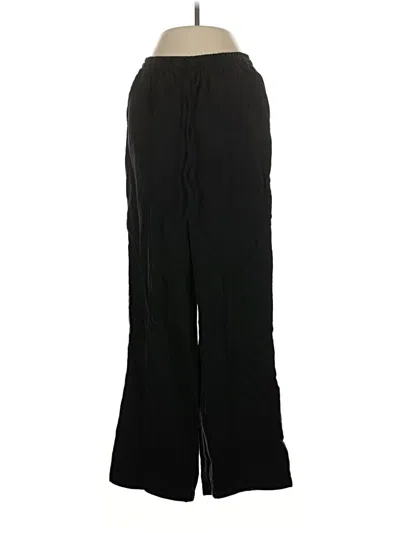 Pre-owned Zara Casual Pants In Black