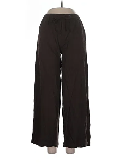 Pre-owned Zara Casual Pants In Black