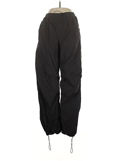 Pre-owned Zara Casual Pants In Black