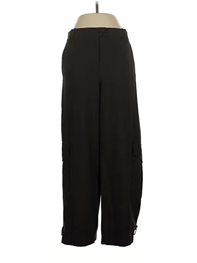 Pre-owned Zara Casual Pants In Black