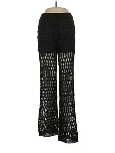 Pre-owned Zara Casual Pants In Black