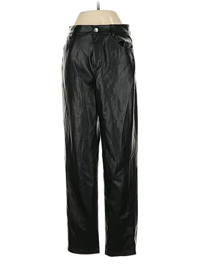 Pre-owned Zara Casual Pants In Black