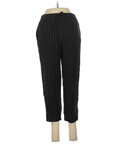 Pre-owned Zara Casual Pants In Black