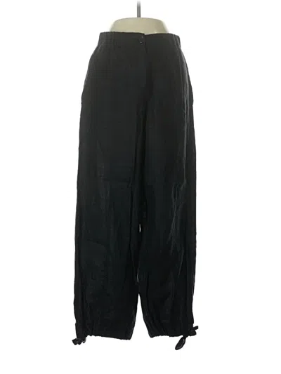 Pre-owned Zara Casual Pants In Black