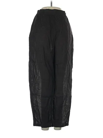 Pre-owned Zara Casual Pants In Black