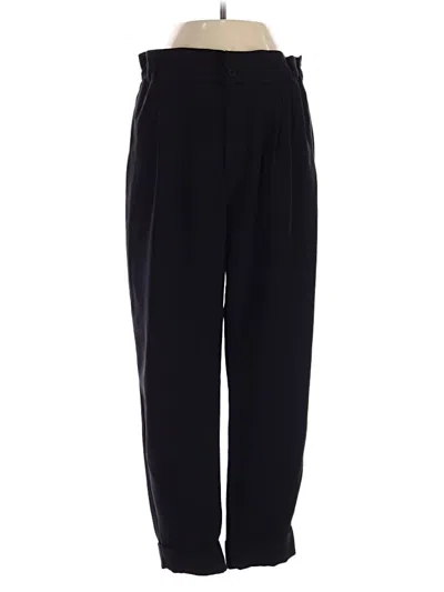 Pre-owned Zara Casual Pants In Black