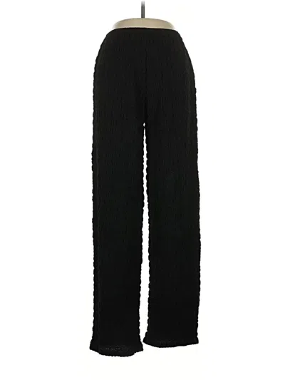 Pre-owned Zara Casual Pants In Black