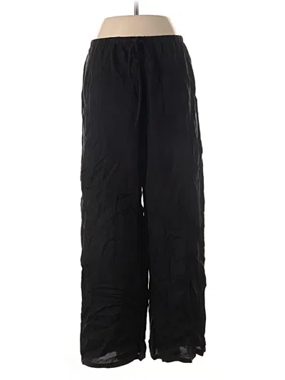 Pre-owned Zara Casual Pants In Black