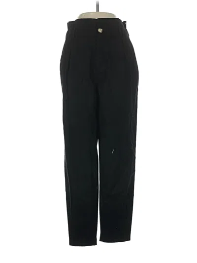 Pre-owned Zara Casual Pants In Black