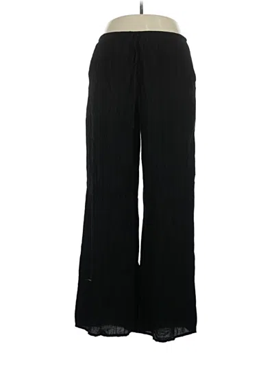 Pre-owned Zara Casual Pants In Black