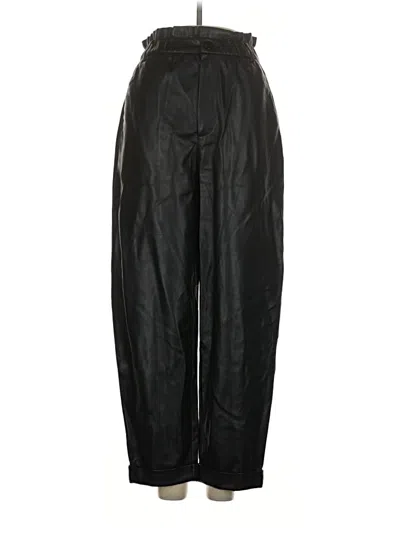 Pre-owned Zara Casual Pants In Black