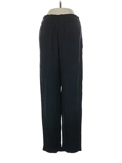 Pre-owned Zara Casual Pants In Black