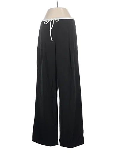 Pre-owned Zara Casual Pants In Black