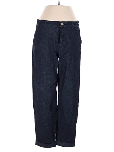 Pre-owned Zara Casual Pants In Blue