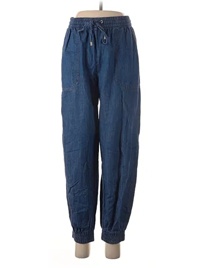 Pre-owned Zara Casual Pants In Blue