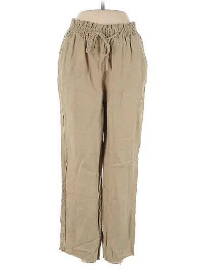 Pre-owned Zara Casual Pants In Brown