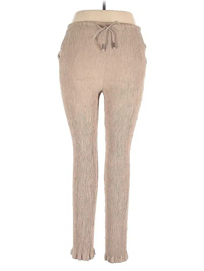 Pre-owned Zara Casual Pants In Brown