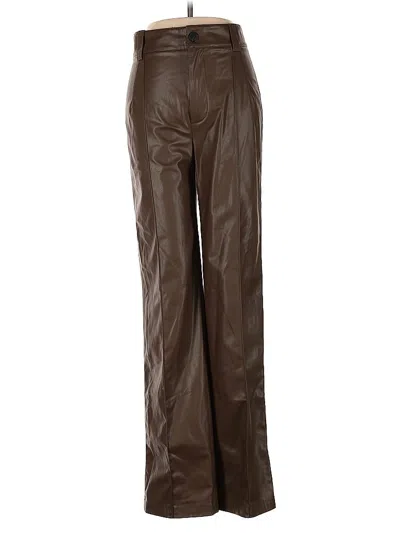 Pre-owned Zara Casual Pants In Brown