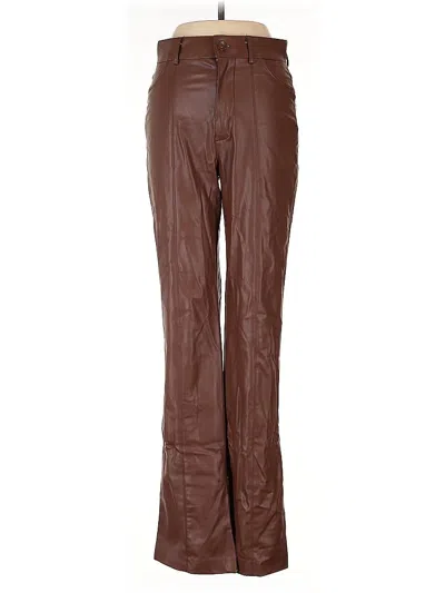 Pre-owned Zara Casual Pants In Brown