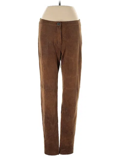 Pre-owned Zara Casual Pants In Brown