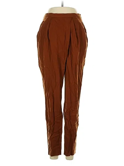 Pre-owned Zara Casual Pants In Brown