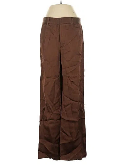 Pre-owned Zara Casual Pants In Brown
