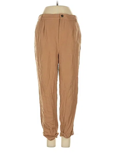 Pre-owned Zara Casual Pants In Brown