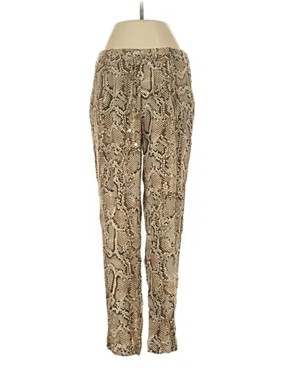 Pre-owned Zara Casual Pants In Brown