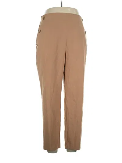 Pre-owned Zara Casual Pants In Brown